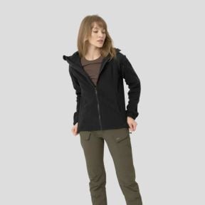 women's cumulus® jacket - heavy fleece - black - helikon