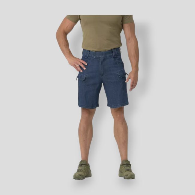 uts® (urban tactical shorts®) 8.5"® - denim stretch - marine blue - helikon