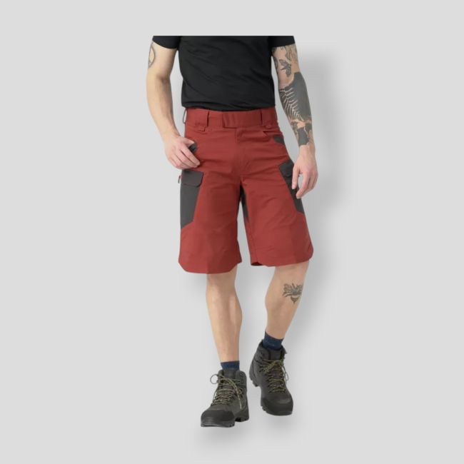 uts® (urban tactical shorts®) 11'' - polycotton ripstop - crimson sky / ash grey a - helikon