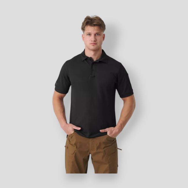 utl polo shirt - topcool lite - black - helikon