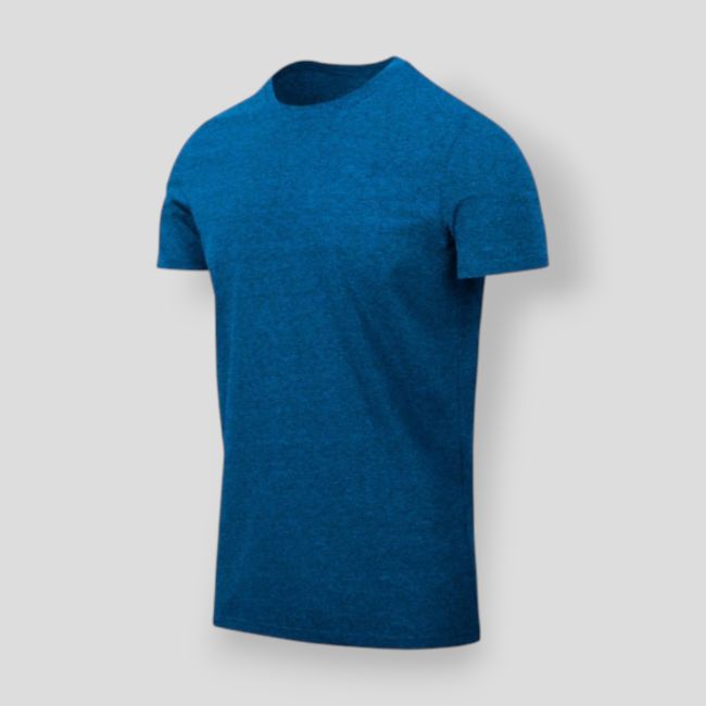 t-shirt slim - melange blue - helikon