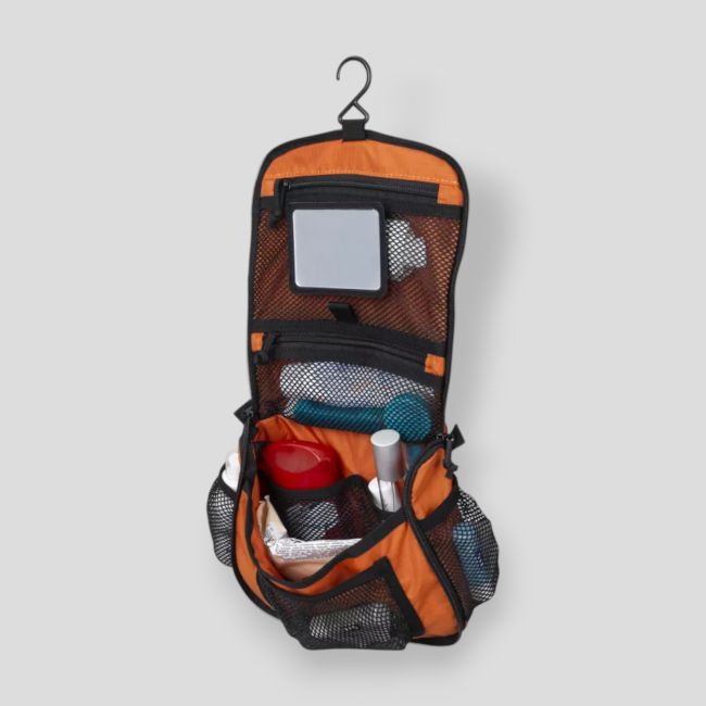 travel toiletry bag - orange / black a - helikon