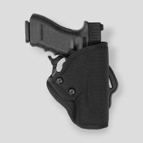 Holster de ceinture en nylon ST2 avec système de sécurité pour Glock 19/23 et Walther P99 - Noir - Vega Holster