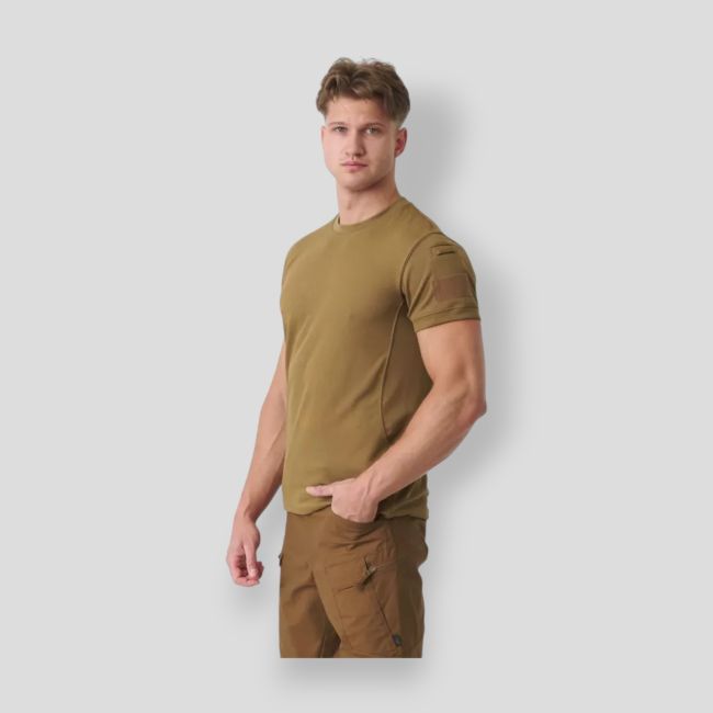 tactical t-shirt - topcool - coyote - helikon