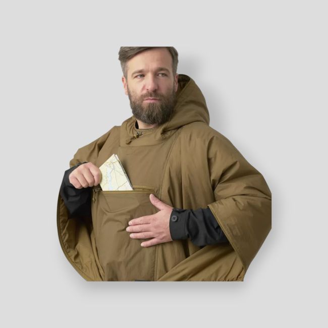 swagman roll poncho - coyote - helikon