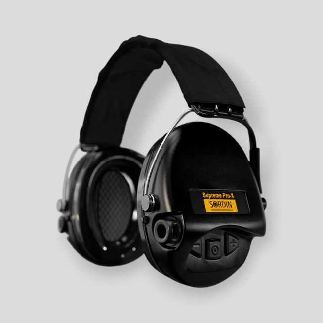 Cuffie antirumore con fascia per la testa in tessuto nero Supreme Pro-X (SNR: 25dB) - Nero - MSA Sordin