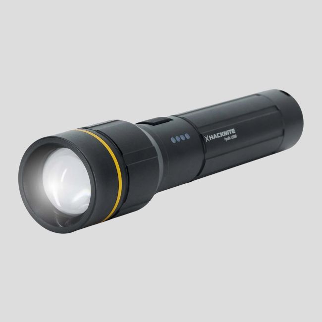 Wiederaufladbare Taschenlampe - Pyralis 1200R - Hacknite
