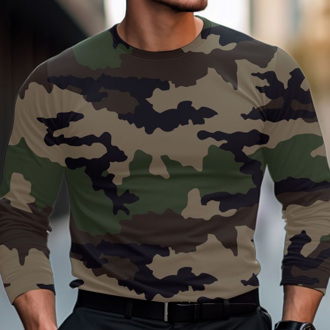 T-shirt en coton à manches longues - Camo CE - OPEX