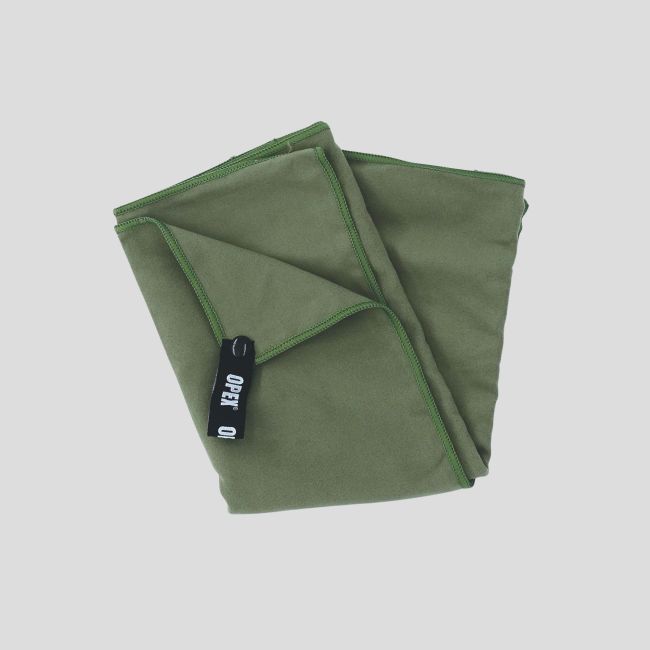 Asciugamano microfibra Savane 80x40cm - Verde Oliva - OPEX