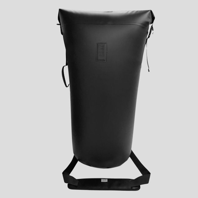 Saco estanque ripstop com alça de ombro 110L - Preto - OPEX