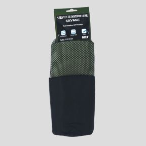 Asciugamano in microfibra Savane 130x75cm - Verde Oliva - OPEX