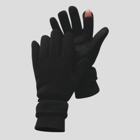 Fleece handschoenen Thinsulate met schuttersvinger - Zwart - OPEX