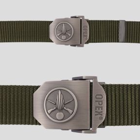 Cinturón correa de nylon con hebilla metálica grabada Infantería - Verde Oliva - OPEX