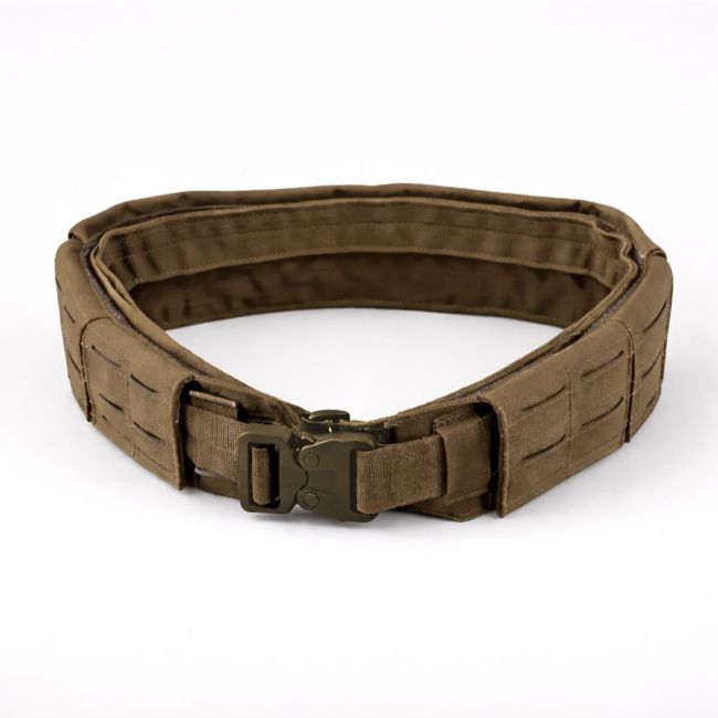 Ceinture double Sniper avec boucle cobra en polymère - Coyote - Trix Tactical
