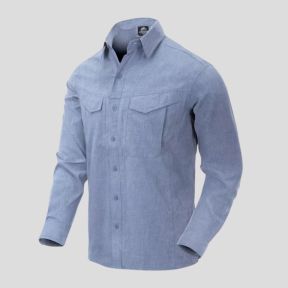 defender mk2 gentleman shirt®- melange light blue - helikon