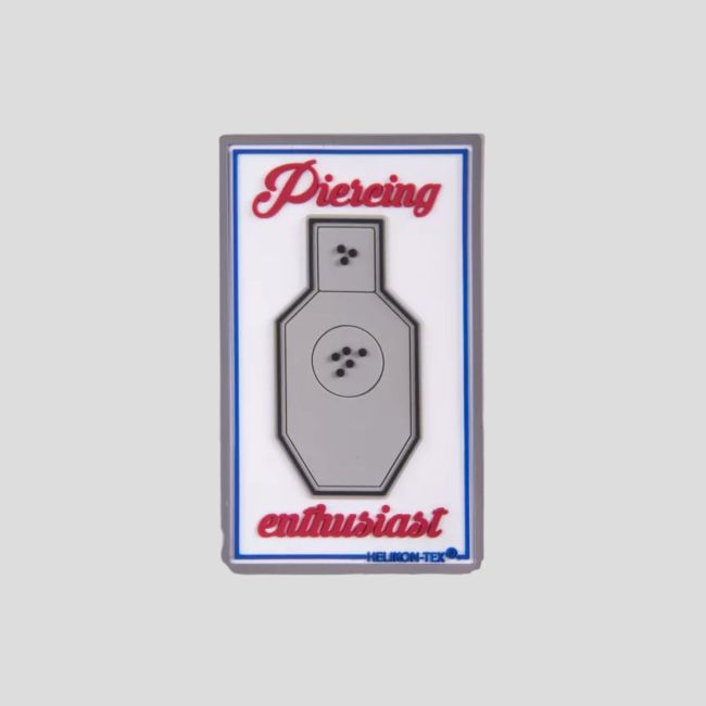 "piercing enthusiast" patch - pvc - white - helikon