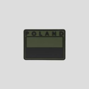Discrete Poolse vlag patch - Polen - Olijfgroen - Helikon