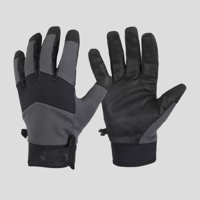 impact duty winter mk2 gloves - shadow grey / black a - helikon