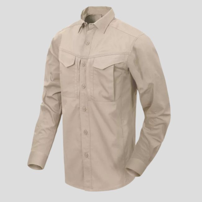 Maillot defender MK2 manches longues - Polycoton Ripstop - Kaki - Helikon