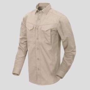 defender mk2 shirt long sleeve® - polycotton ripstop - khaki - helikon