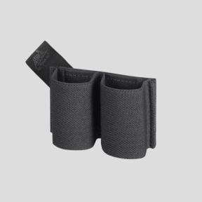 Pochette double élastique - Polyester - Gris anthracite - Helikon