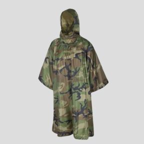 Ponczo model amerykański - US Woodland - Helikon