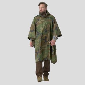 Ponczo model amerykański - US Woodland - Helikon