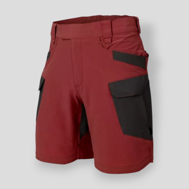 Short tactique extérieur 8.5" - versastretch lèger - cramoisi ciel / Noir a - Helikon