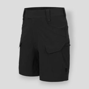 Taktische Outdoor-Shorts Ultra - Versastretch Leicht - Schwarz - Helikon