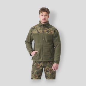 Poolse infanterie jas - Fleece - Olijfgroen/Pools - Helikon