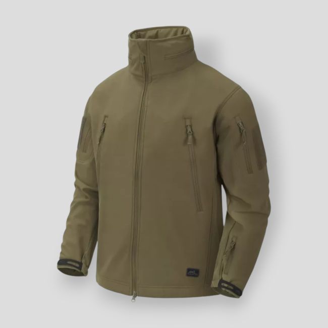 Veste gunfighter - Coupe-vent shark skin - Vert adaptatif - Helikon