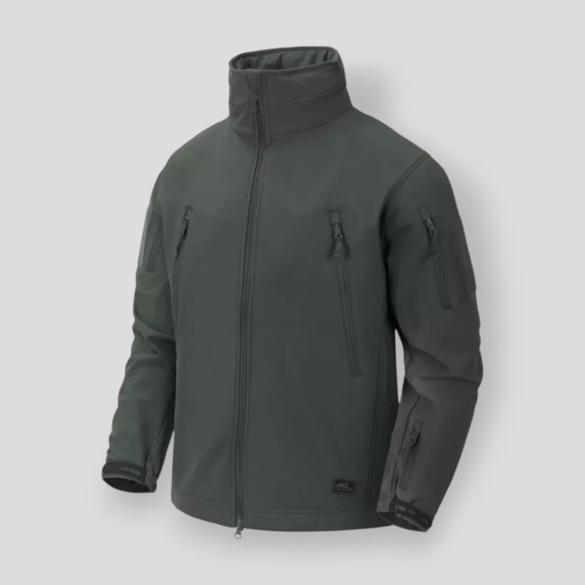 Gunfighter Jacke - Winddicht Shark Skin - Laubgrün - Helikon