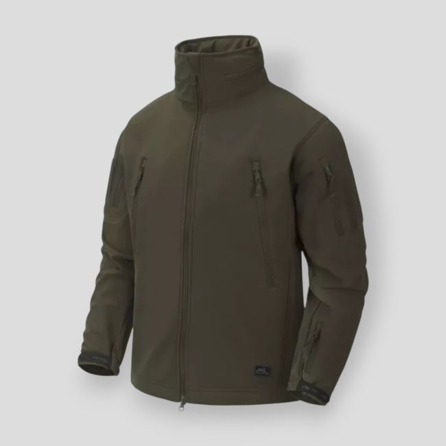 gunfighter jacket - shark skin windblocker - taiga green - helikon