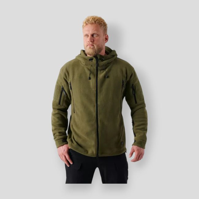 Veste patriot - double Polaire - Vert olive - Helikon