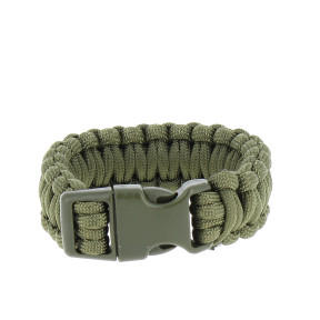 Bransoletka Paracord 2,2cm Zielona - MilTec