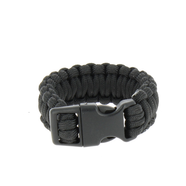 Paracord-Armband 2,2cm Schwarz - MilTec