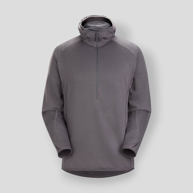 Camisola com capuz Delta AR 1/2 fecho - Wolf - Arc'Teryx Pro