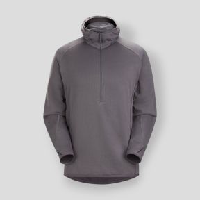 Felpa con cappuccio Delta AR 1/2 zip - Wolf - Arc'Teryx Pro