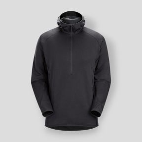 Sudadera con capucha Delta AR 1/2 zip - Negro - Arc'Teryx Pro