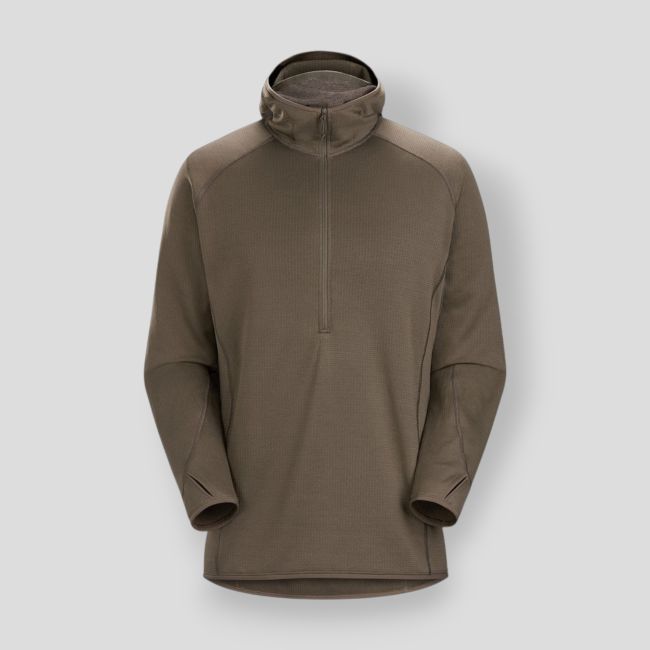 Sweatshirt com capuz Delta AR 1/2 zip - Ranger Green - Arc'Teryx Pro