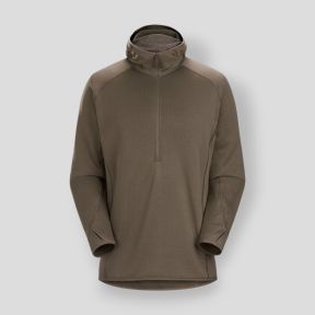 Bluza z kapturem Delta AR 1/2 zip - Ranger Green - Arc'Teryx Pro