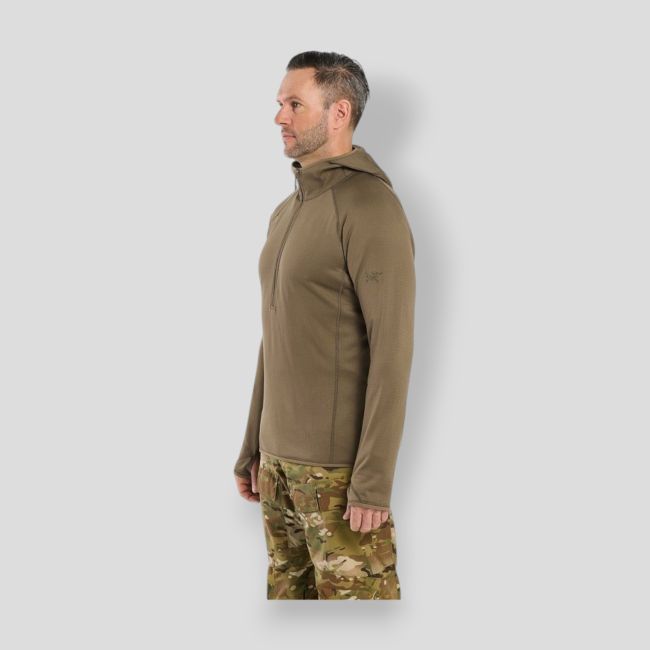 Bluza z kapturem Delta AR 1/2 zip - Desert Crocodile - Arc'Teryx Pro