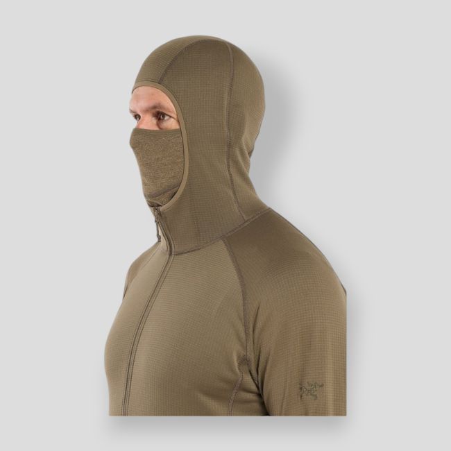 Sweat com capuz Delta AR 1/2 fecho - Deserto Crocodilo - Arc'Teryx Pro