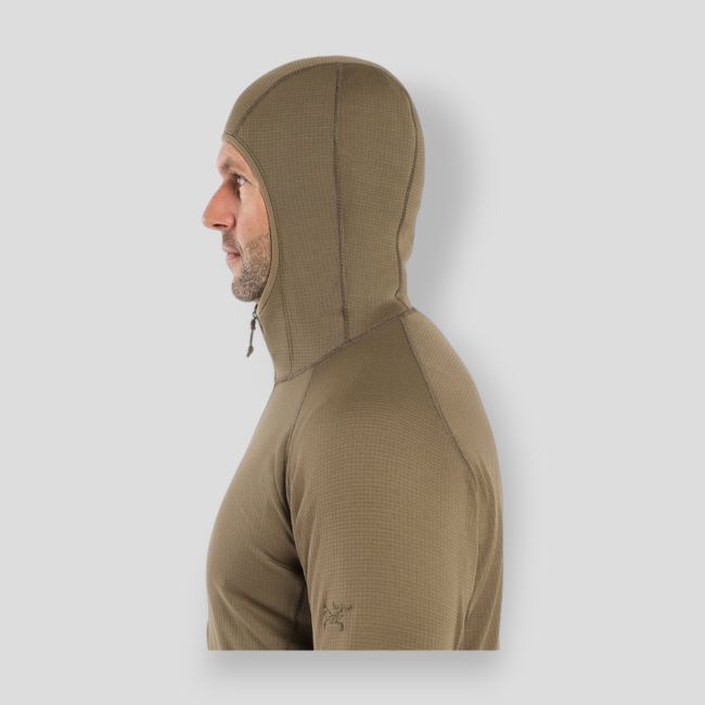Sweat com capuz Delta AR 1/2 fecho - Deserto Crocodilo - Arc'Teryx Pro