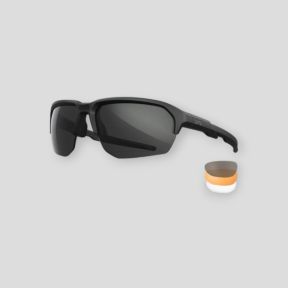 Gafas de protección balística Jakl (kit 3 lentes Gris/Incoloras/Oxidadas) - Negro - Wiley X