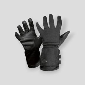 Lange Lederhandschuhe mit Fenster OG39 - Schwarz - Vega Holster