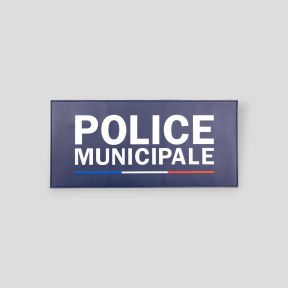 Bandeau velcro en gomme POLICE MUNICIPALE 28x13cm - GK