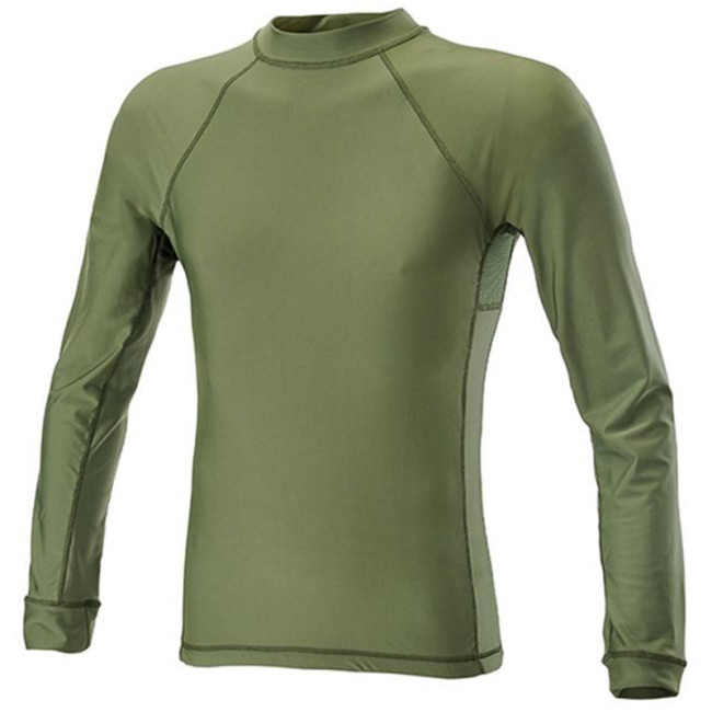 T-shirt lange mouwen Lycra + Mesh Groen OD - Defcon 5
