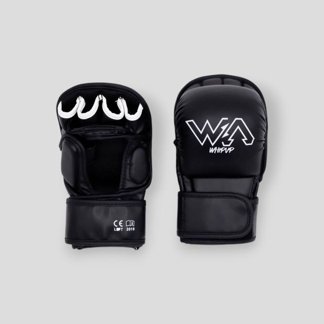 Gants de sparring MMA en polyuréthane Touch - Noir - Whipup