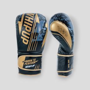 Guanti da boxe in poliuretano Performer - Nero/Oro - Whipup